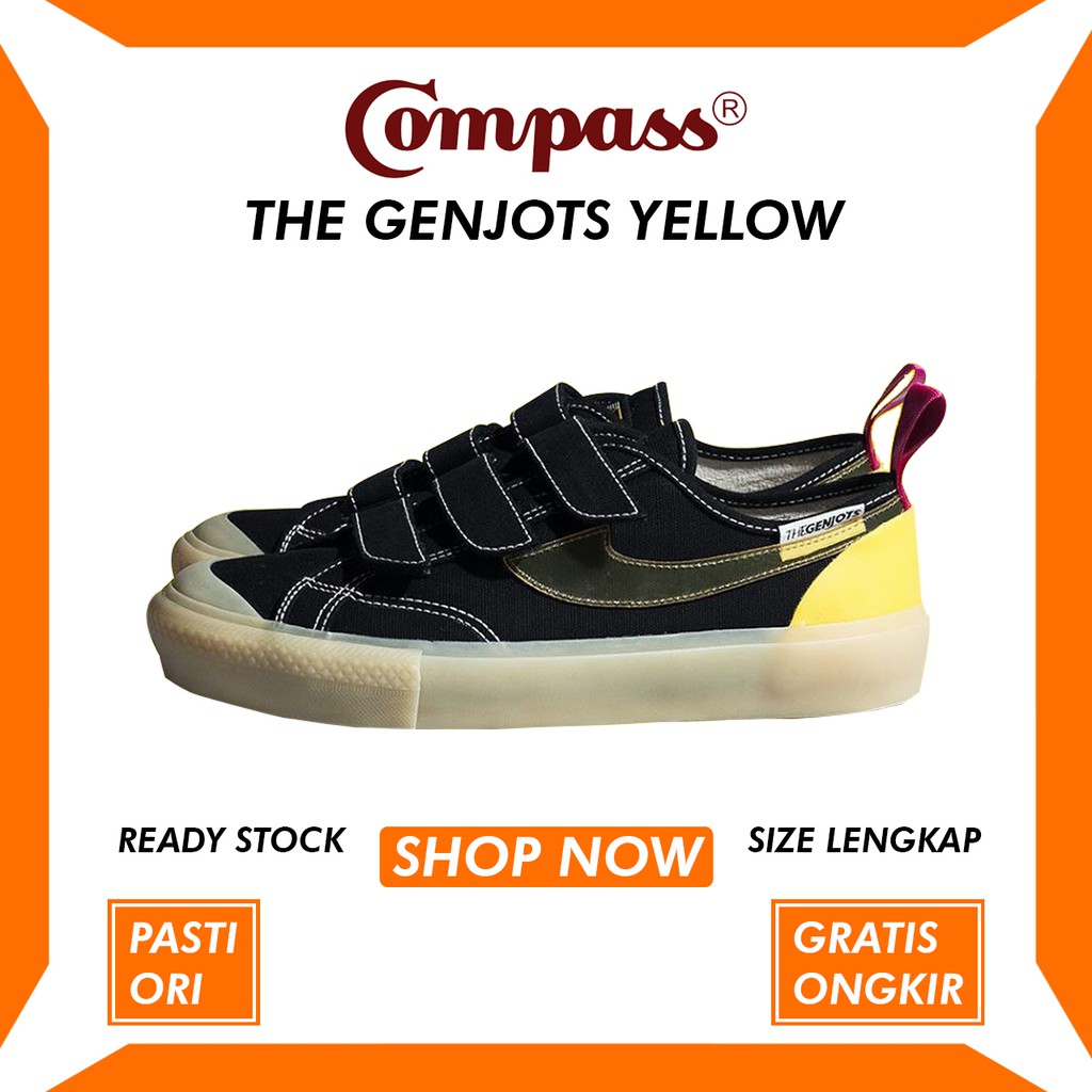 SEPATU COMPASS X THE GENJOTS YELLOW ORIGINAL