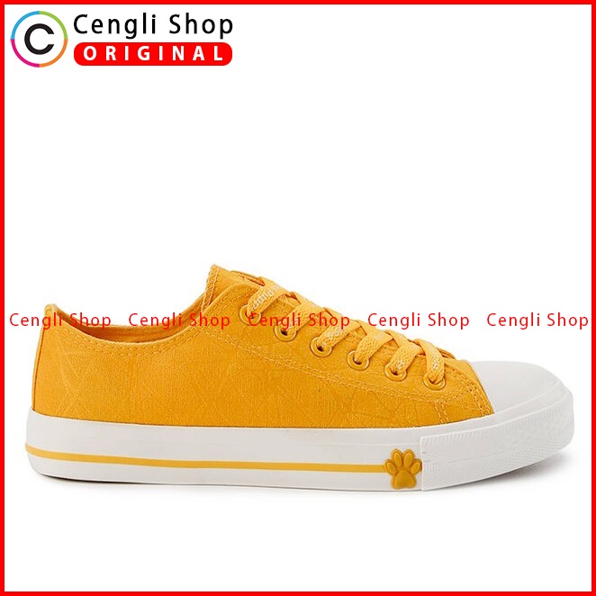 SEPATU SNEAKER WANITA HUSH PUPPIES ORIGINAL CASUAL BRANDED YELLOW HW78