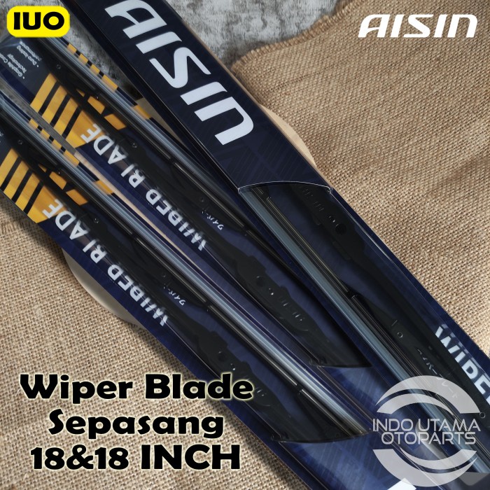 Wiper Mobil Nissan Terano AISIN Sepasang 18-18&quot; ORIGINAL