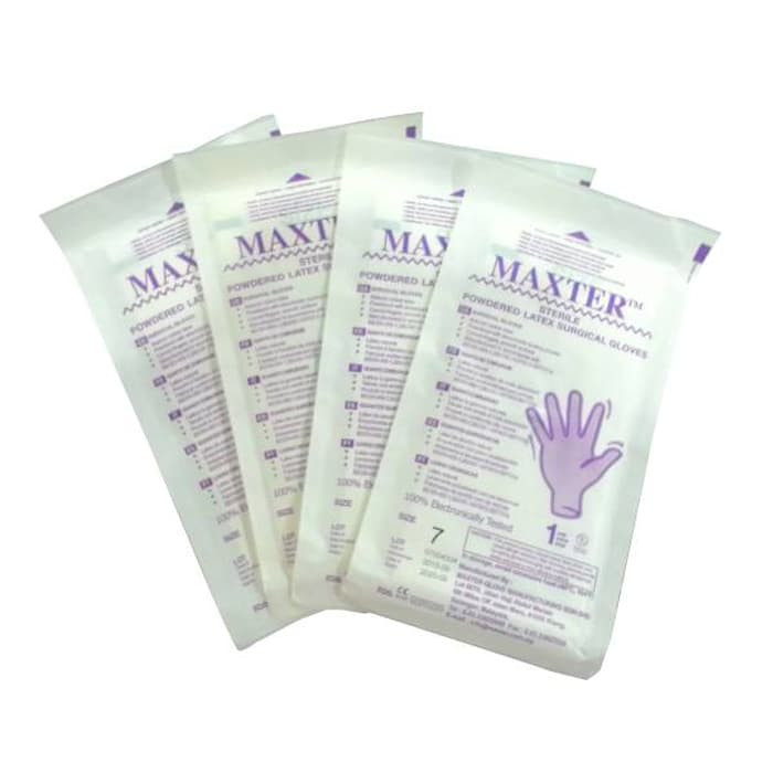 New Sarung Tangan Steril Maxter Surgical Gloves Sterile