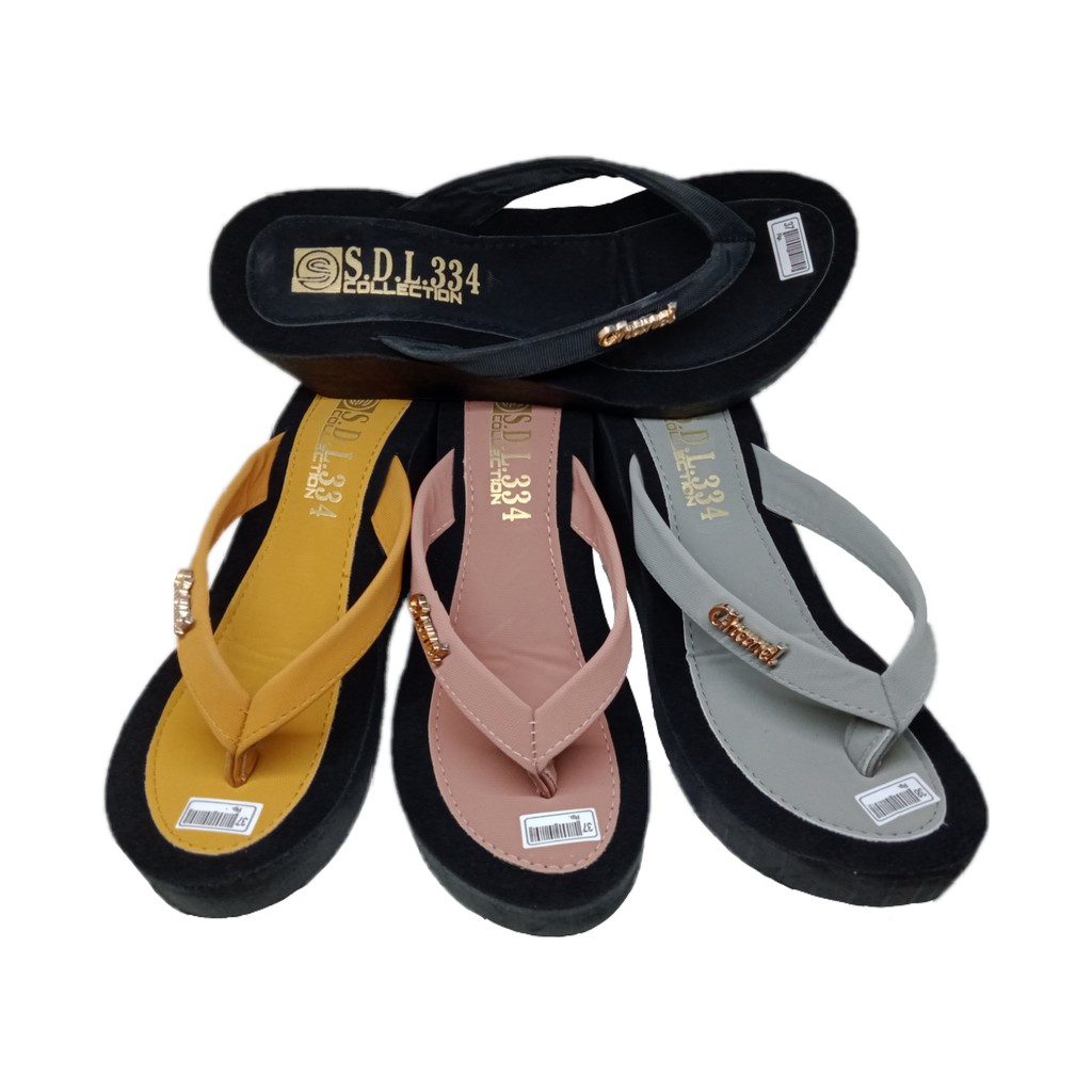 wedges spon wanita rendom model kekinian cuma bisa pilih warna