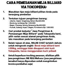 Jasa Pengiriman & Pemasangan Meja Billiard Bandung, Lembang