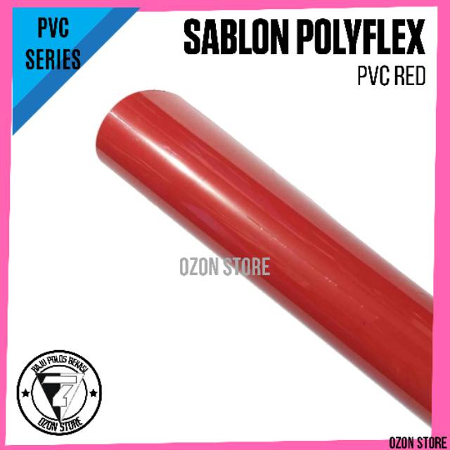 Polyflex Korea PVC High Quality Bahan Cutting Sablon Polyflex PVC Made in Korea - Merah