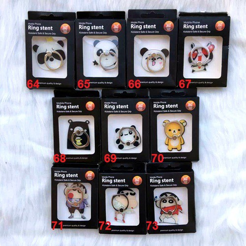 I-RING Stand Ring Stand Holder Cincin HP iring Gambar Motif Cute