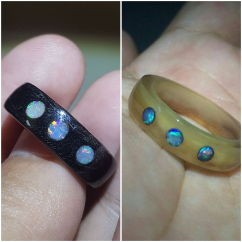 Cincin Kawin Tanduk Kerbau Batu Kalimaya Asli Maja