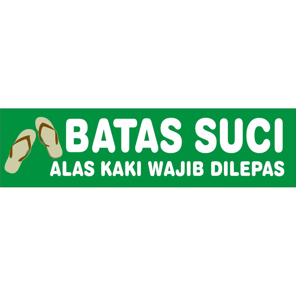  STIKER  BATAS SUCI ALAS  KAKI  HARUS DILEPAS Shopee Indonesia