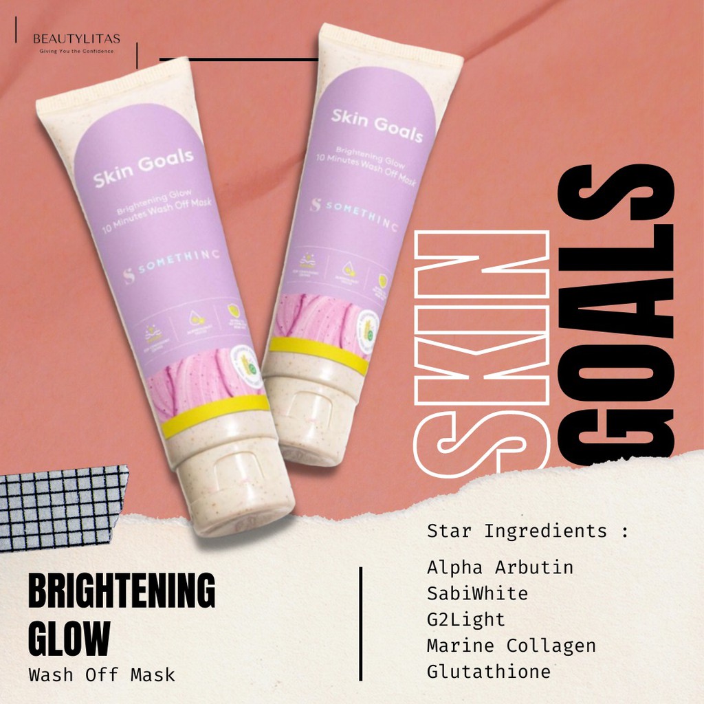 [READY] SOMETHINC Skin Goals Brightening Glow 10 Minutes Wash Off Mask