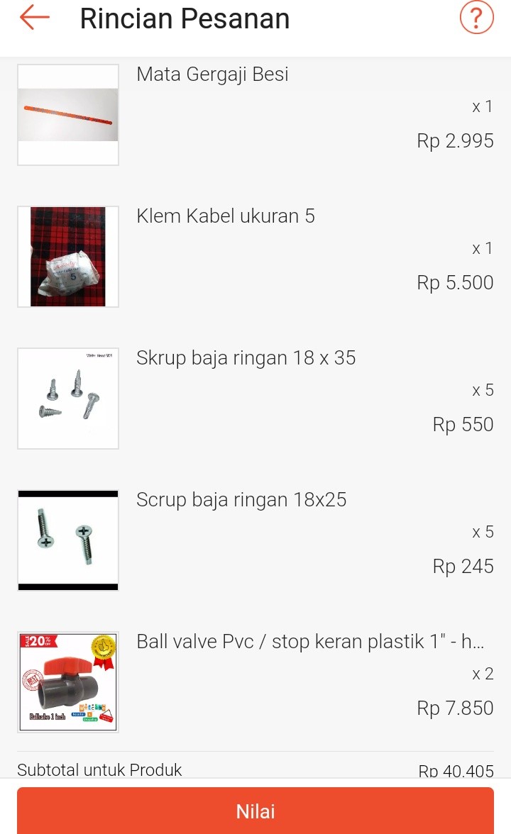 Ball Valve Pvc / Stop Keran Plastik 1 - Harga Per Buah