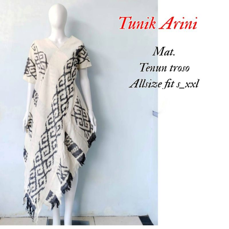 Tunik Tenun Lurik Troso Asli Jepara (Tunik Arini Slempang)