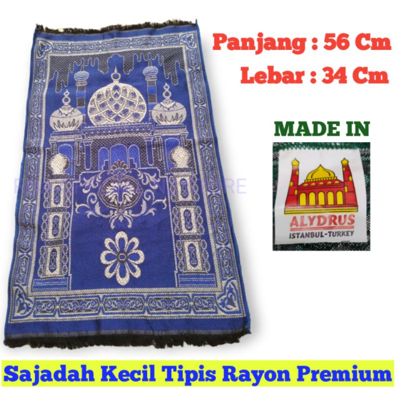 Sajadah Kecil Tipis Turki Rayon Premium Murah