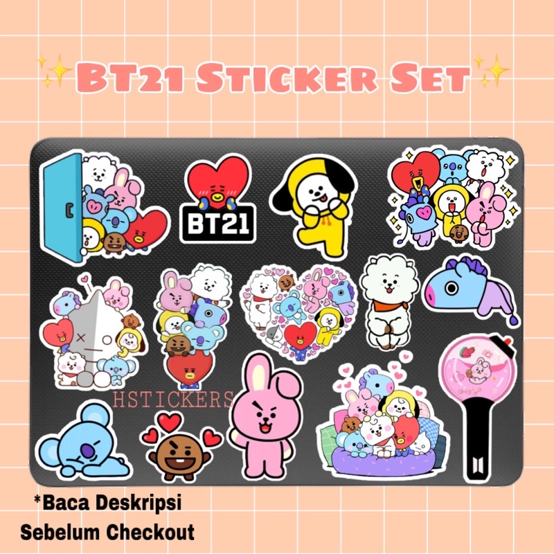 

Stiker BT21 (Sudah cutting) Anti Air Laminasi Glossy Cooky Tata Chimmy Koya Shooky RJ Mang / Sticker Kpop / Stiker Kpop / Sticker kpop BT21 Hp Laptop