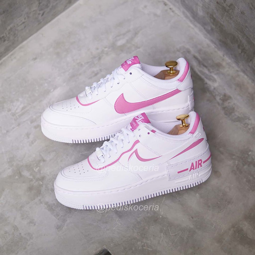 nike shadow white and pink