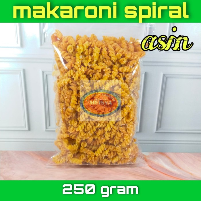 

504ekh Makaroni | Makroni | Spiral | Ulir | Varian Rasa | Home Made - Asin, 1/4 Kg 6J