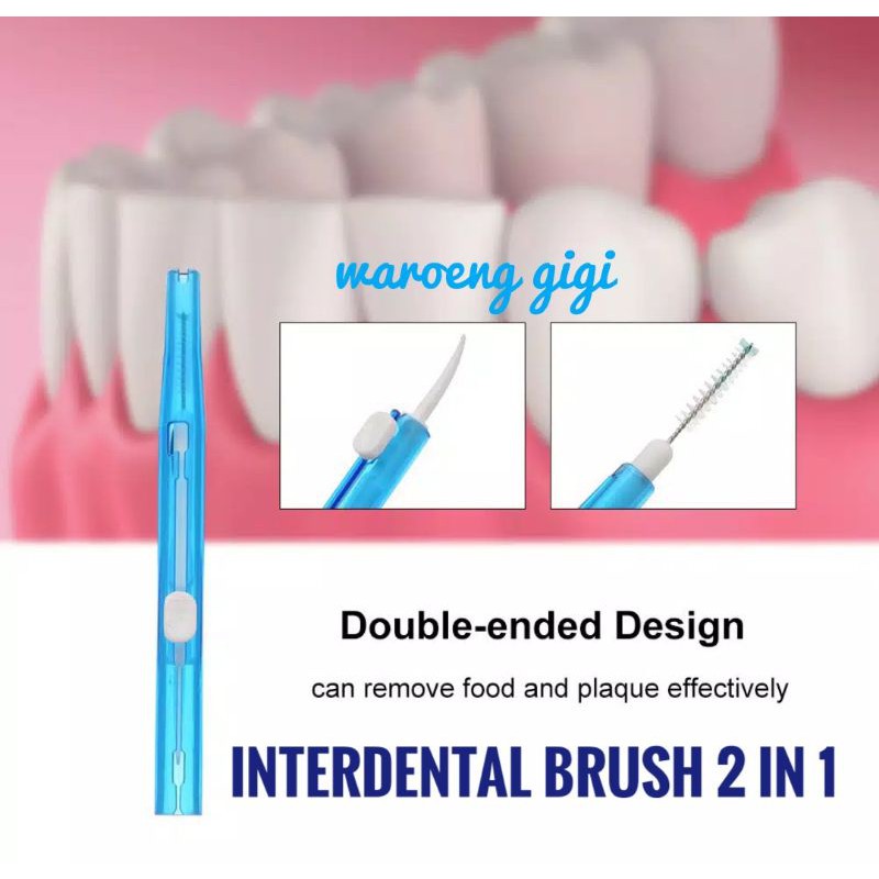 Interdental brush 2 in 1 (Harga per pcs)