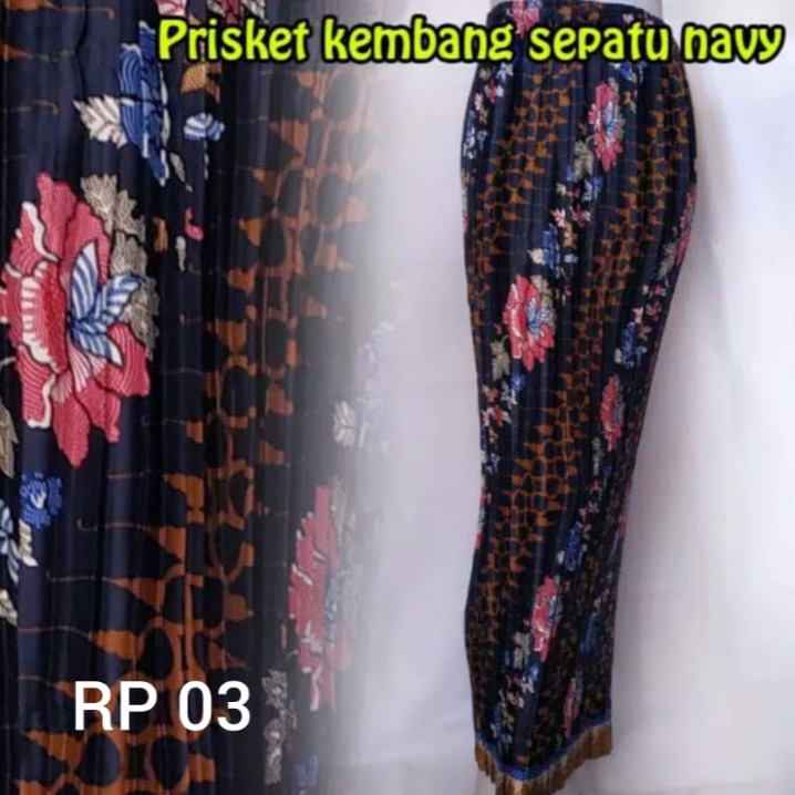 Rok Plisket Motif Batik Terbaru