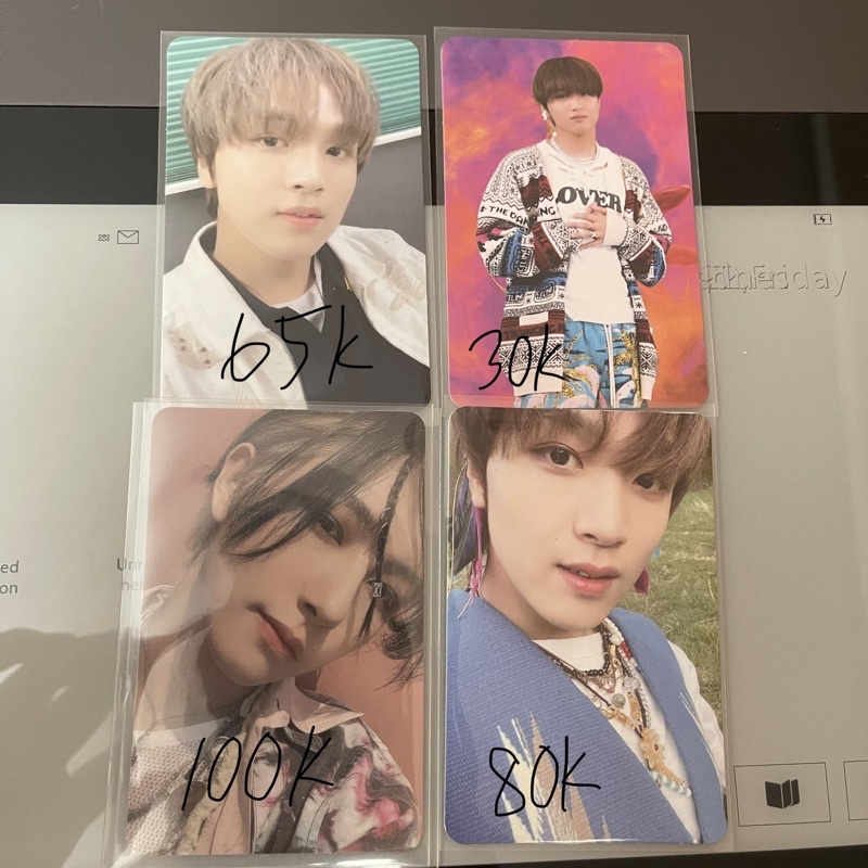 haechan jewel ar selca & clip card, renjun chilling, haechan hello future