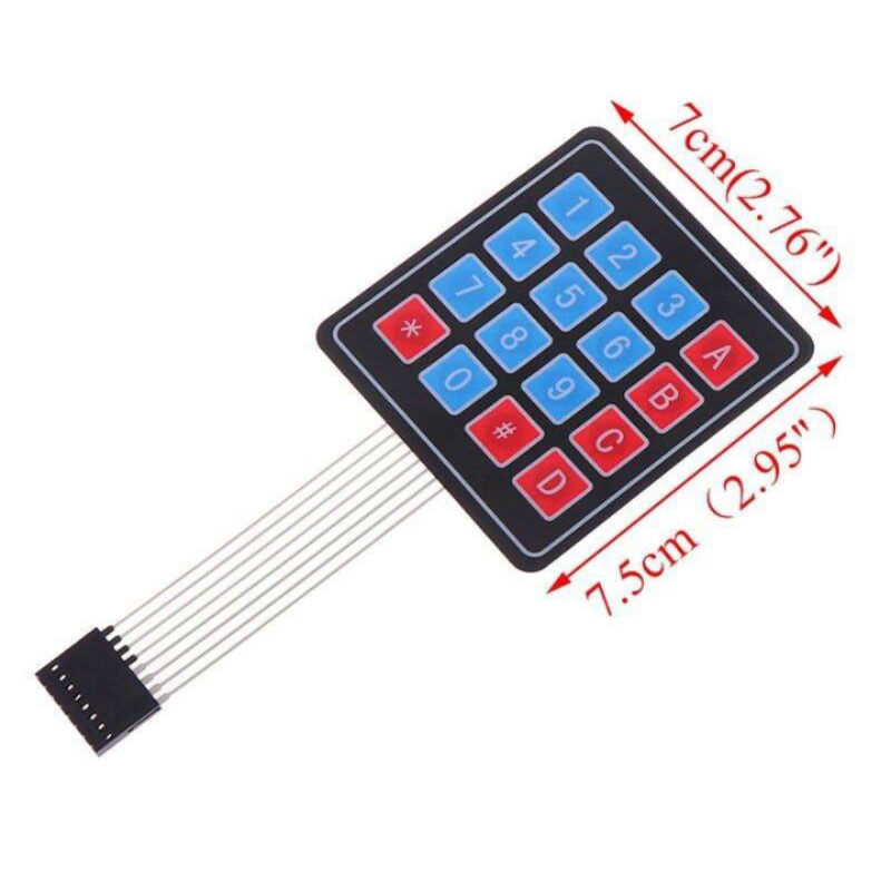 Keypad Pom Mini Membran 4x4 Tombol Model Custom Pertamini Digital