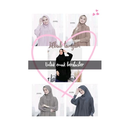 Munira Jilbab Tangan Jumbo Bahan Jersey Premium Bergo Jiltang Besar Adem Premium Quality