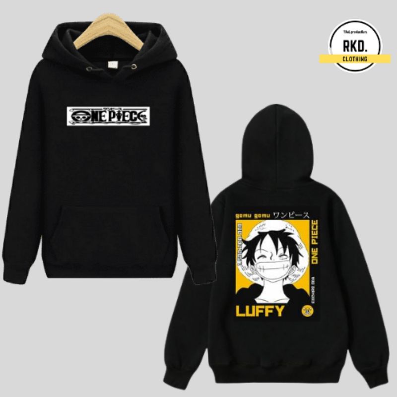 Jaket Hoodie Sweater Anak Laki Laki Anime Onepiece Umur 2-12 Tahun