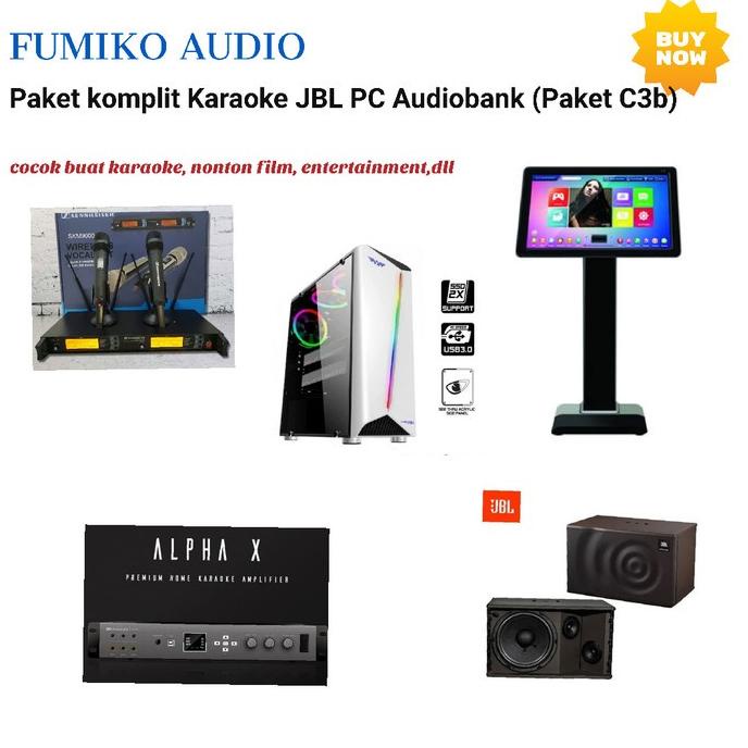 PAKET SPEAKER KARAOKE JBL MK10, AUDIOBANK ALPHA X, PC 4TB (PAKET C3B) FBGDF64654