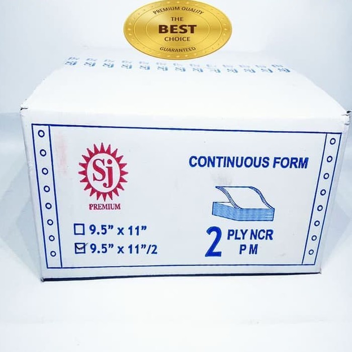 

CONTINUOUS FORM 9,5 X 11/2 2PLY SJ PREMIUM (PRS - BAGI 2)