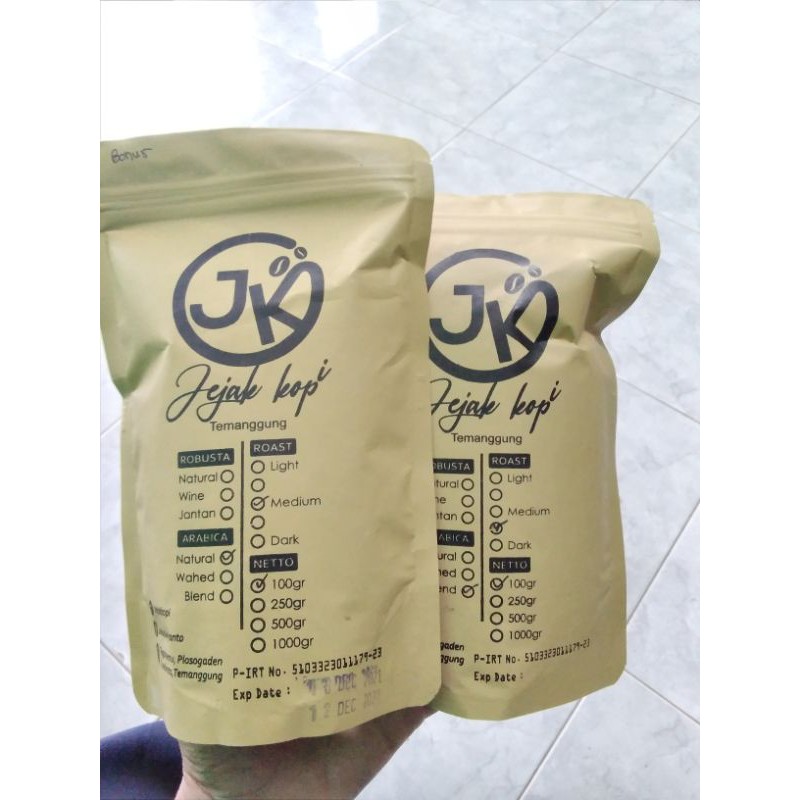 

JK kopi robusta asli Temanggung,kopi hitam,produk temanggung jawa tengah,per 100 gram