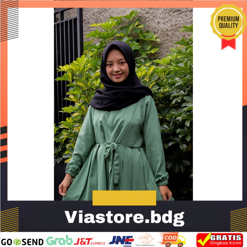 Atasan Tunik ITY Crepe Nadifha Moeslem Wear Model RTD