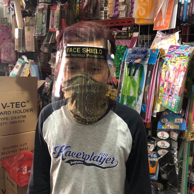 

Face shield protec kancing cetet