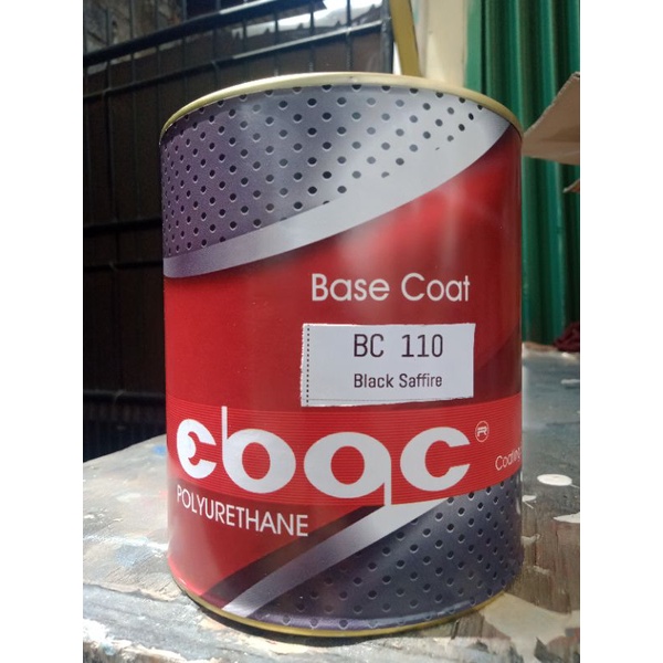 Cat hitam pu Ebac black Saffire solid orginal 1L