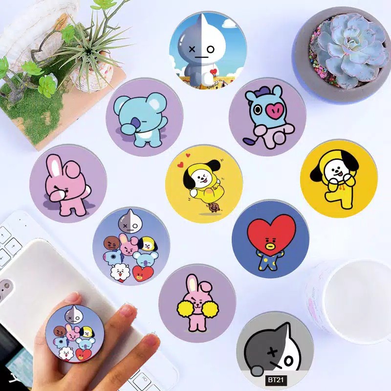 Popsocket Karakter Part 13 / Popsocket BTS KPOP Pop Socket Murah / Pop Socket Karakter / Phone Holde