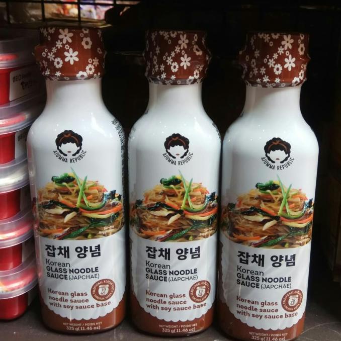 

;&;&;&;&] AJUMMA Republic Korean Glass Noodles sauce japchae 325 ml/soy sauce