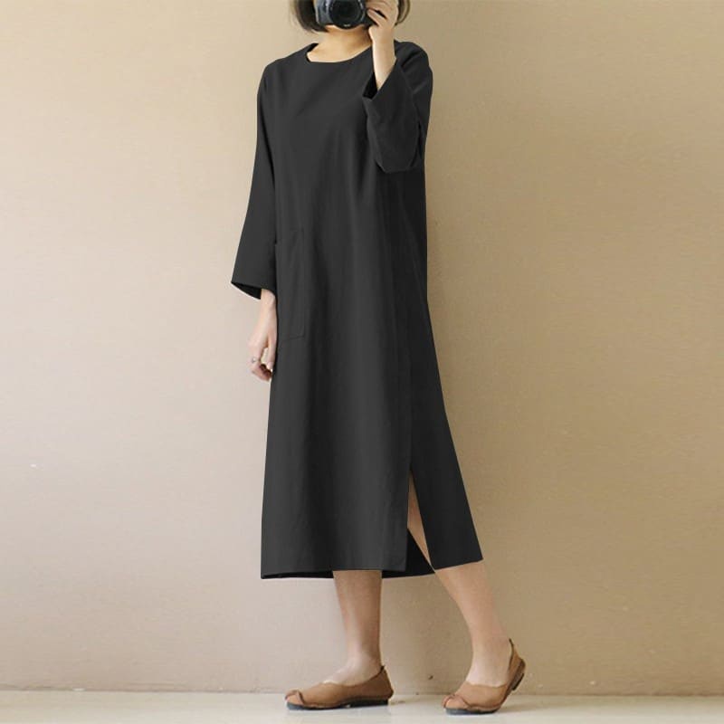 CHERLYN MIDIDRESS - dress wanita terbaru / linen mididres / mididress terlaris / mididress wanita / casuall dress