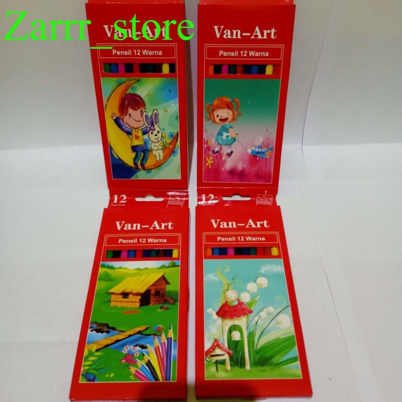 

12 WARNA 1 SET Colour Pencil Pensil Warna Vanco CP - 399 12 Warna Panjang