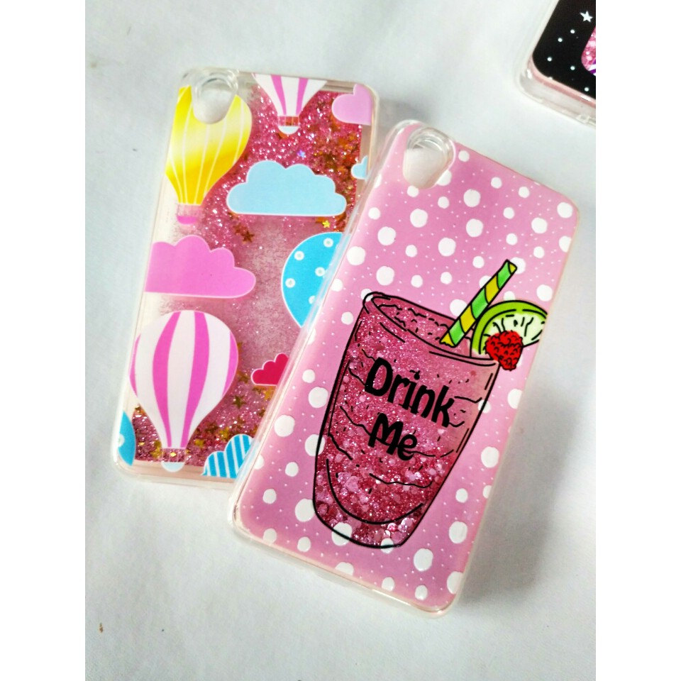 Casing Oppo A83 Silikon Water Glitter Case Batik Henna TERBARU