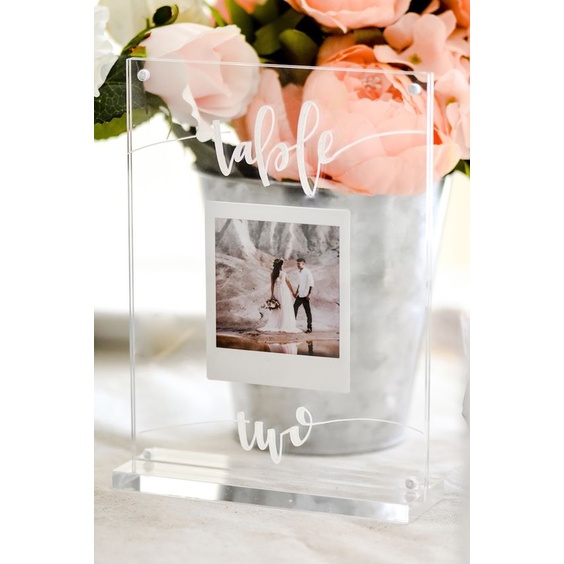 Standing Frame Acrylic / Akrilik / Standing Kado / Bingkai Akrilik Bening