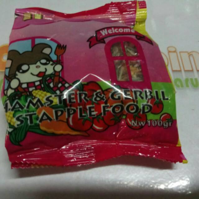 hamsfood 100gr makanan hamster food impor