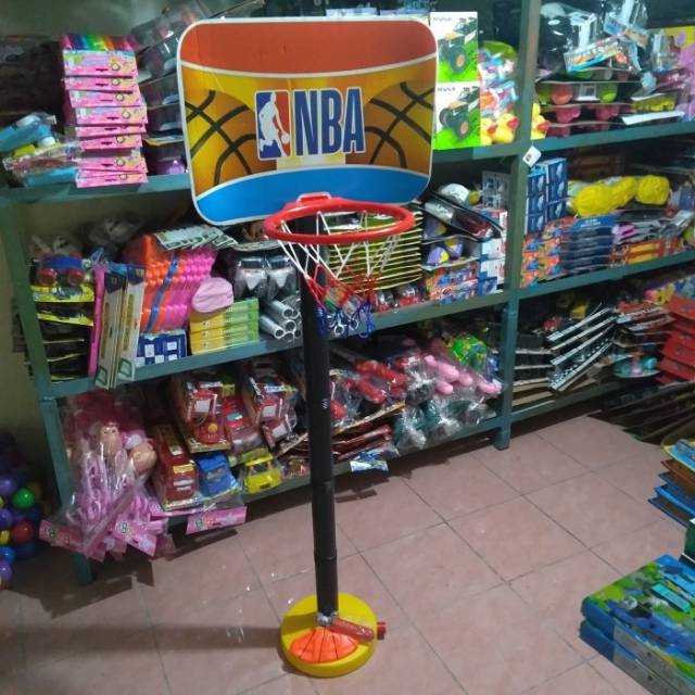 Mainan Ring Basket Bonus Bola &amp; Pompa - Basketball Anak Edukatif