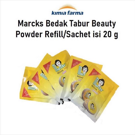 [MMA] ORIGINAL Marcks Bedak Tabur Beauty Powder Refill Isi Ulang Sachet Lembaran 20 Gr