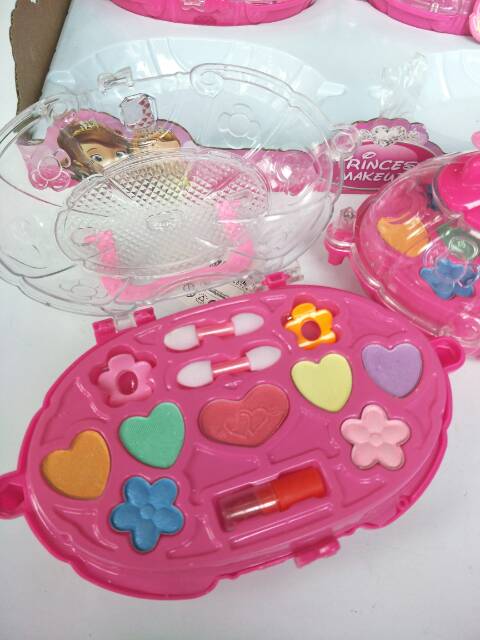 Mainan Make Up Anak Princess Beauty Case Tas Koper Kerang Unik Bagus Lucu