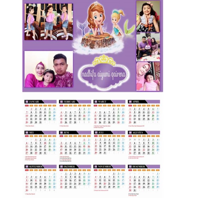 

KALENDER 2019 PUTRI SOFIA