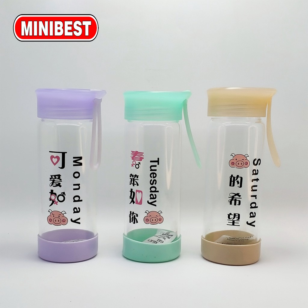 Botol Minum Kaca Tumbler kaca 400 ML