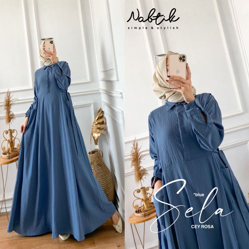 Sela Dress Wanita Original by Nabtik