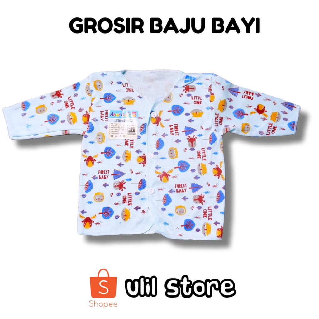 (AR21) Baju Bayi SNI Tangan Panjang Newborn Arini Motif Forest Baby-3