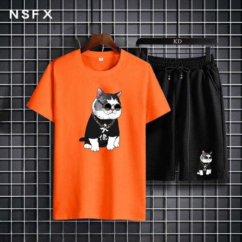 tototashop.Bisa Cod Setelan Baju Lengan Pendek Plus Celpen/SETELAN KUCING CS/Setelan Model Terbaru /Setelan Paling Murah /Setelan Paling Keren .SIZE , M , L , XL ,