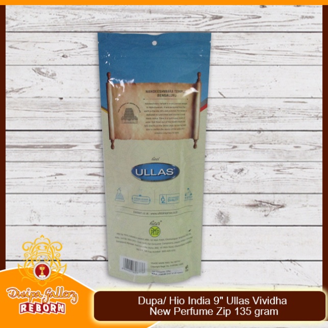 Dupa Hio India Wangi Dupa Hio India Wang Ullas Vividha 9&quot; Zip 135 gram