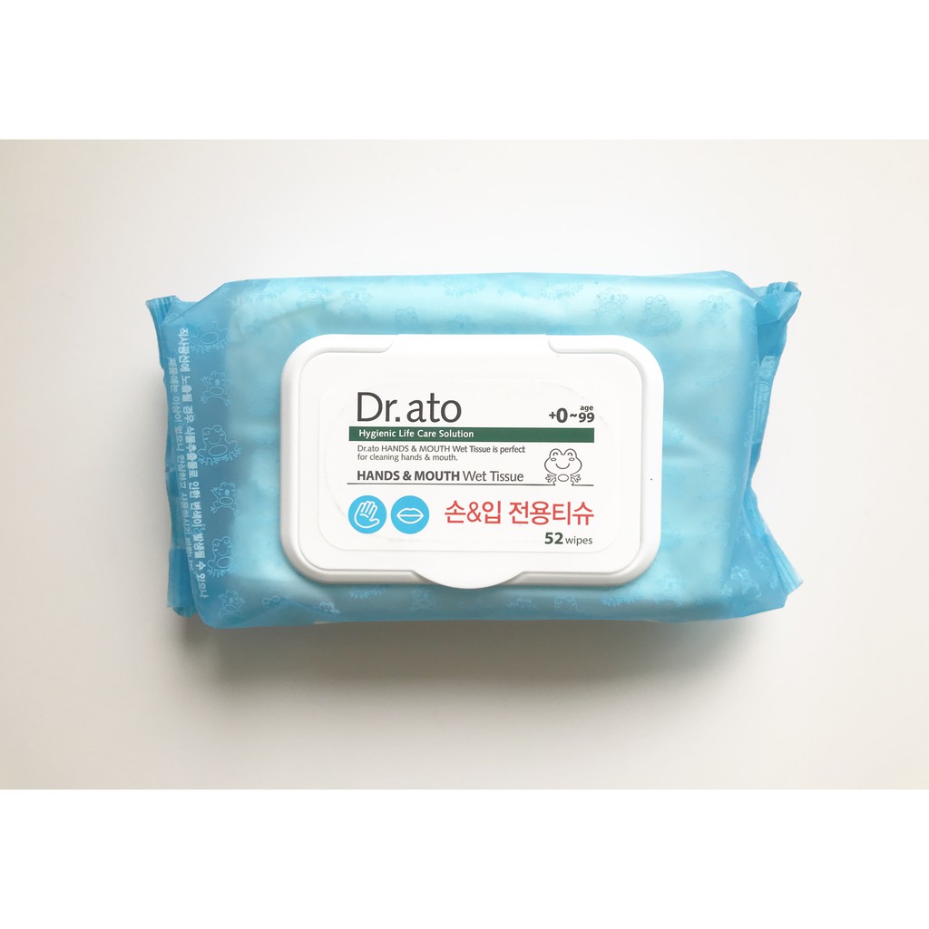 Dr. Ato Hands & Mouth Wet Tissue (52 lembar)