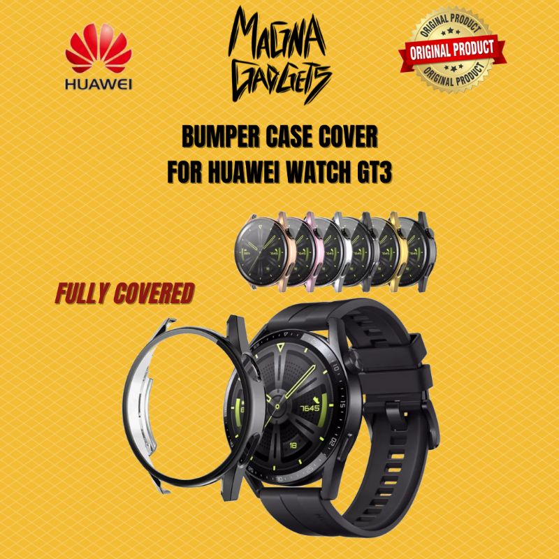 Bumper Case Cover Huawei Watch GT3 Soft Case Silicone TPU Case Cover Pelindung Smartwatch