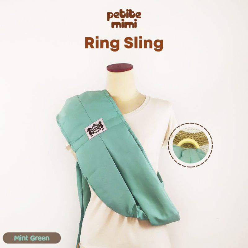 Petite mimi gendongan ring sling - polos warna