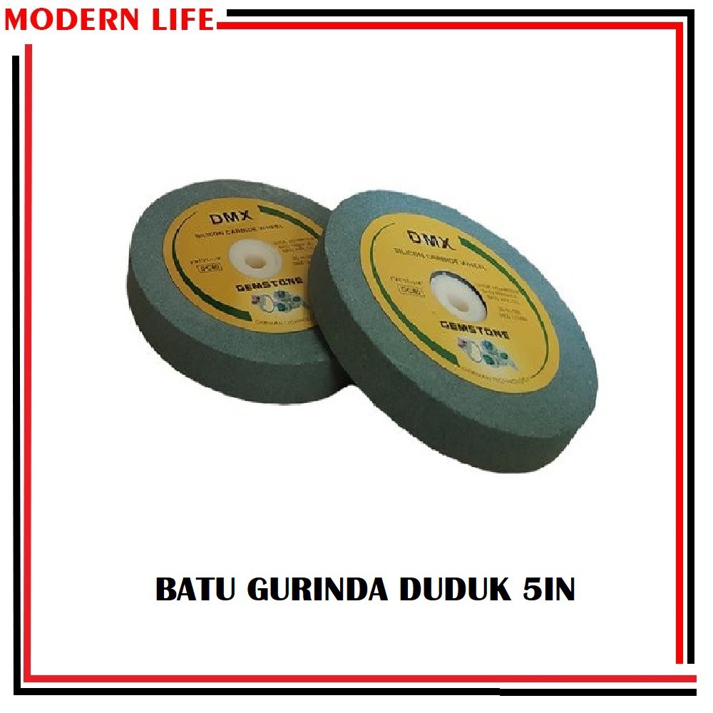 Batu Gurinda Duduk Green Silicon 5 In X 25 Mm X 25 Mm