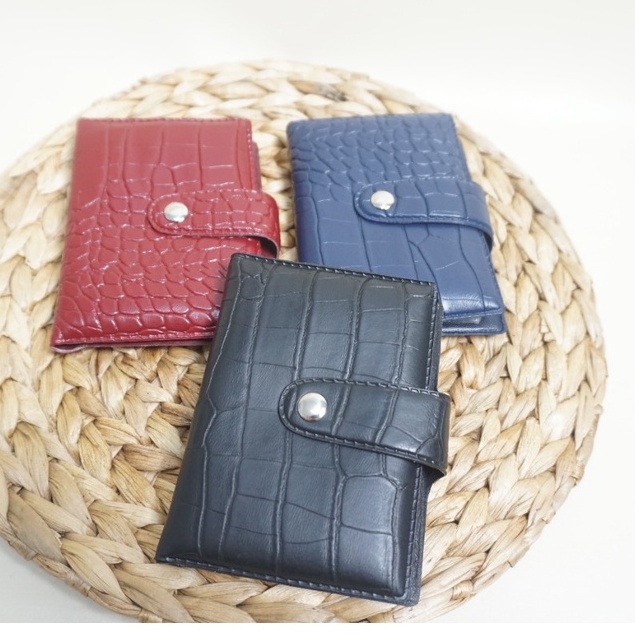 ADOLANE 06 DOMPET KARTU/ DOMPET CROCO KANCING TIMBUL/ DOMPET KARTU MINI